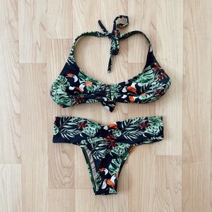 Caty Ferreira Tropical Print Bikini